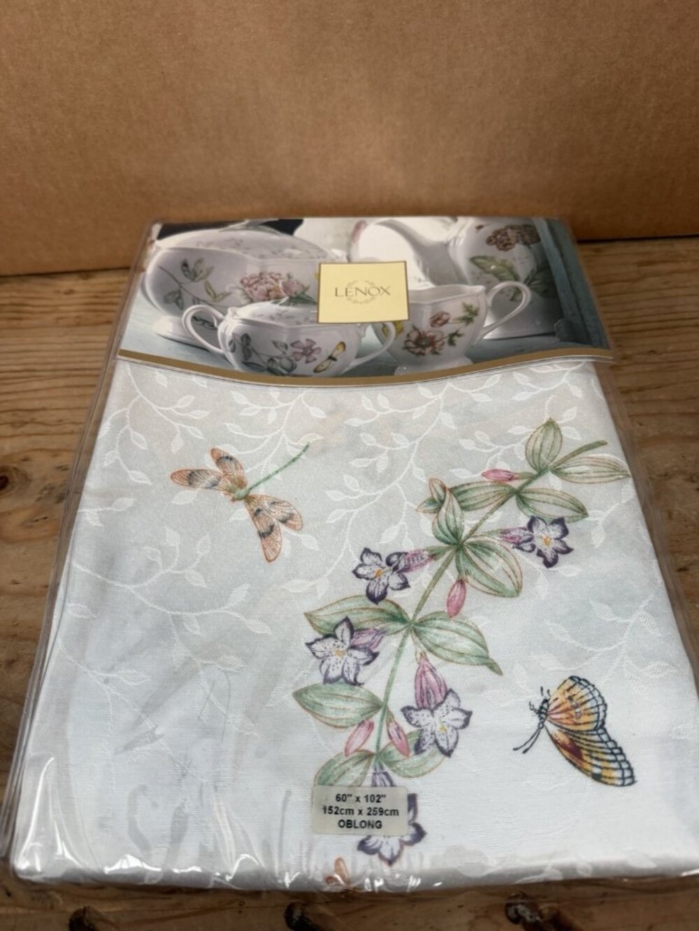 Lenox Butterfly Meadow 60" X 102" Oblong Tablecloth #6285922